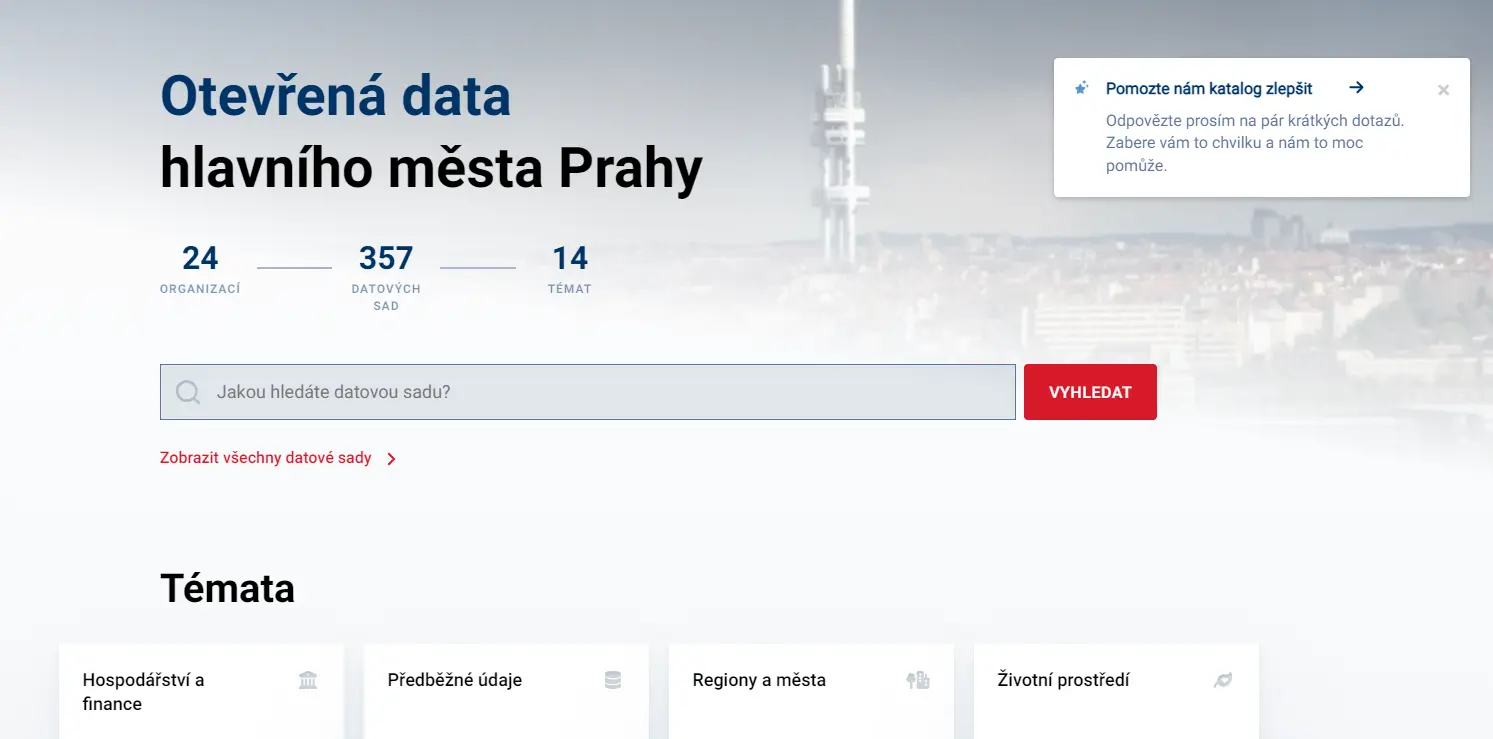 Nový lokální katalog otevřených dat nabízí řešení nejen pro Prahu. Zdarma přes něj mohou svá data publikovat i další